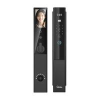  Midea/美的 3D人脸识别 智能门锁  青色，栗色