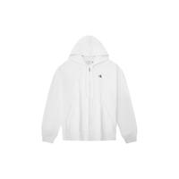 Calvin Klein Jeans秋冬男士休闲简约刺绣加绒宽松连帽拉链开衫卫衣40HM259 YAA-月光白 M