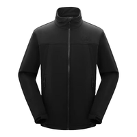 奥索卡 OZARK GEAR户外软壳夹克男 秋冬防泼水防风保暖软壳微弹外套318749 黑-301 S/165