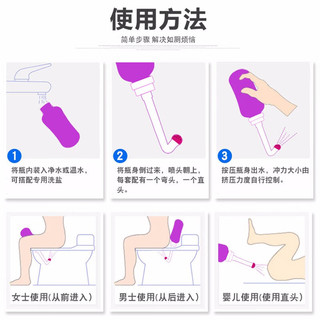 便携式妇幼清洗器私处清洗器会阴冲洗器屁股肛门冲洗器妇洗器宝宝婴儿清洗屁股喷头冲洗器产妇外阴私处冲洗器