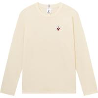 乐卡克法国公鸡男女款运动舒适圆领长袖T恤CL-1150233 原白色/WAS M