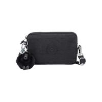 凯普林 kipling女款2025春夏轻便帆布潮流斜挎包斜背包单肩包小方包|LIMMO 黑皮诺色