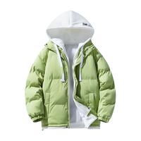 JEANSWEST 真维斯 冬季羽绒棉衣男女同款外套宽松潮男棉服连帽假两件棉袄