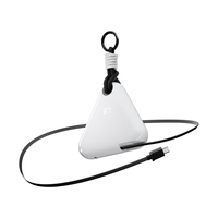 脑洞范卷尺充电宝自带线10000毫安22.5W超级快充移动电源大容量双向快充可上飞机适用华为苹果小米手机 白【C口】适用苹果15及安卓