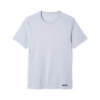 DECATHLON 迪卡侬 速干t恤男夏训练休闲宽松透气健身跑步速干衣短袖MSJT 浅灰色_23年新 S(欧码偏大)