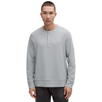 露露乐蒙lululemon丨Shift Stitch 男士经典剪裁长袖亨利衫 LM3FF8S 犀牛灰 M