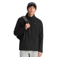 探拓（TECTOP）软壳衣男24秋冬加绒保暖立领风衣外套登山服 云墨黑 XL