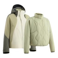 蕉下 女气绒冲锋衣LS90324三合一外套防风防水登山服