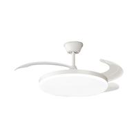 顾家普瑞光护眼隐形变频风扇灯简约奶油风主卧书房三色可调静音风扇灯 普瑞光源-吊杆42寸-三色/遥控