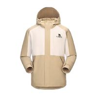 CAMEL 骆驼 夹棉冲锋衣外套男冬季夹棉服防水防风登山服
