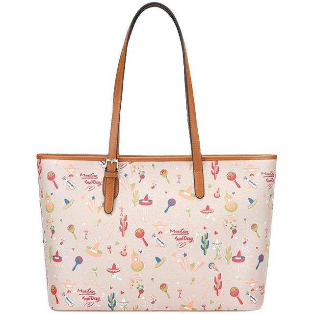 稻草人 女士单肩托特包 82011180119 涂鸦款