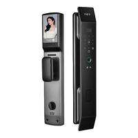 因硕智能门锁 3D人脸识别智能锁指纹锁密码锁电子锁全自动入户门V5D V5D人脸识别