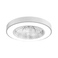 四季沐歌（MICOE）风扇灯客厅餐厅家用吸顶灯带扇一体led现代简约静音遥控灯具 荐-白色三色调光36W