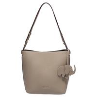 百丽包包2025小象桶母亲节真皮手提单肩斜挎米色水桶包X7258A