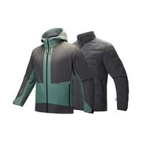 安踏（ANTA）×中国国家地理丨男士户外冲锋衣羽绒服内胆两件套152446607 缥碧绿/城堡灰-2 3XL（/190）