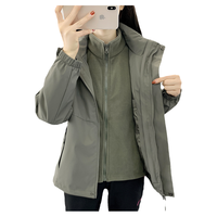 冬季冲锋衣女男三合一可LOGO防风防水羽绒外套套装