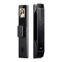 海尔（Haier）智能门锁指纹锁全自动防盗门锁密码锁电子锁指纹智能锁 P36 曜石黑【猫眼大屏款】