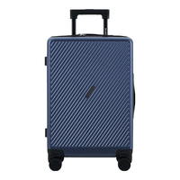 爱华仕 OIWAS斜杠青年行李箱20英寸大容量男女拉杆箱密码旅行箱静音轮 星空蓝 20英寸 -登机箱 3-5天短途出行