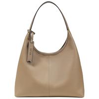 TEENMIX 天美意 2023头层牛皮女包简约通勤大容量托特包腋下包 大象灰色