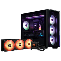 华硕 A23 光影机箱 MATX 10Gbps Type-C+圣旗 圣狮360 LCD 水冷散热器支持INTEL/AMD 机箱水冷套装