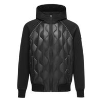 波司登（BOSIDENG）秋冬90鹅绒羽绒服男女款简约风菱格纹保暖外套B30133744 黑色8056 L 170/92A