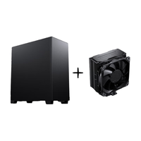 追风者XT523静音防尘商务办公ATX主板台式电脑机箱(360水冷位/配3x120PWM风扇/Type-C/三面降噪/5090） XT523静音版+S5散热器（套装）