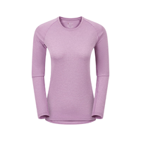 MONTANE盟泰恩女款APOLLOS速干T恤轻量户外速干衣弹力透气抑菌排汗防晒服 风信紫（长袖） M 风信紫（长款）