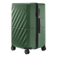 90分行李箱男女拉杆箱22英寸托运箱大容量旅行箱万向轮密码箱橄榄绿 22英寸(箱体加厚+防爆拉链)