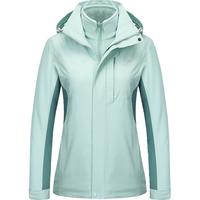 女秋冬三合一外套抓绒内胆可拆卸户外运动跑步登山服