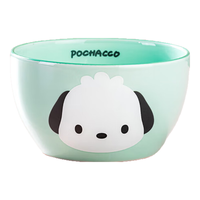 凯蒂猫Hello Kitty三丽鸥陶瓷饭碗家用碗筷盘餐具套装儿童可爱高颜值个人专用吃饭碗