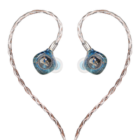 山灵 MG600 碳纤复合振膜 星空蓝 3.5mm HIFI耳机