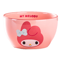 凯蒂猫Hello Kitty三丽鸥陶瓷饭碗家用碗筷盘餐具套装儿童可爱高颜值个人吃饭碗 美乐蒂-4.5英寸-米饭碗 美乐蒂-5英寸-米饭碗