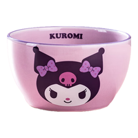 凯蒂猫Hello Kitty三丽鸥陶瓷饭碗家用碗筷盘餐具套装儿童可爱高颜值个人吃饭碗 库洛米-4.5英寸-米饭碗