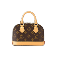 LV/路易威登 23 Alma女士迷你棕色帆布肩背手提包