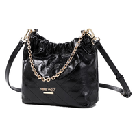 NINE WEST包包女款2025年最设计师款奢侈品女包斜挎包 黑色