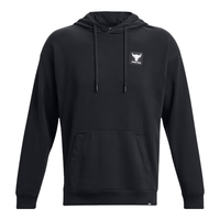 安德玛 UNDERARMOUR）秋冬Project Rock强森男子训练运动连帽卫衣1380541 黑色001 XL