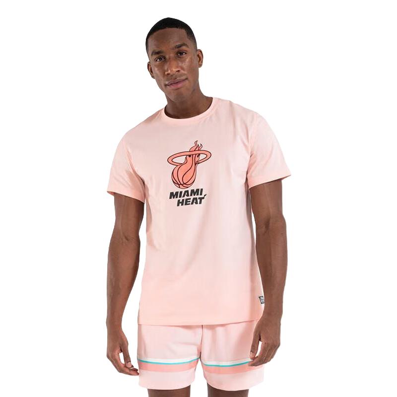 【粉色】NBA 热火队篮球 T恤