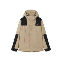 拓路者 Pioneer Camp暴雨级防水时尚单冲无内胆冲锋衣连帽撞色拼接男式外套户外徒步服