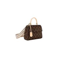 LouisVuitton/路易威登Cluny女士帆布迷你老花单肩手提包