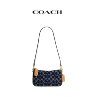 COACH 蔻驰 女士标志牛仔丹宁布PENN单肩包 CR688 蓝色