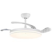 雷士 NVC Lighting照明 雷士 NVC Lighting风扇灯简约白色吊扇灯客厅卧室灯具餐厅灯饰三色遥控变频