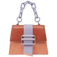 女士拼色扣带链条手提斜挎包CK2-50781715