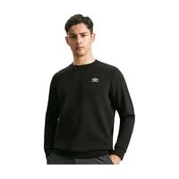 茵宝弹力科技运动卫衣空气层25复古男士套头衫长袖 凝眸黑 XL