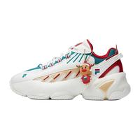 FILA 斐乐官方老爹鞋女鞋2021春季新款圣诞配色运动鞋ADE潮 明亮白/深丛绿-BD 36.5