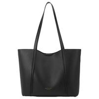 稻草人 包包女包2024新款时尚优雅手提包大容量通勤托特包新年情人节礼物 子夜黑