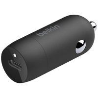 贝尔金(BELKIN)Type-C车载充电器 苹果PD快充 点烟器转换充电插头套装 30W