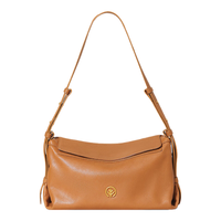 BAGTREE包包树奶盒包品牌单肩斜挎Hobo女生包 焦糖色-中号【磁吸拉链款】 女 【90%的人选择】-焦糖色-中号