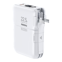  REMAX/睿量 20W双向快充 充电宝 自带线 插头  【自带双线|带折叠插头】白色 10000-19999mAh