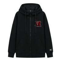 美津浓 Mizuno春秋季男女款青少年初高中长袖连帽开衫运动卫衣拉链外套上衣