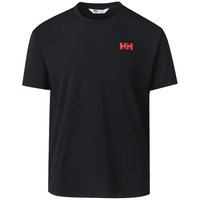 HELLY HANSEN, H/H海丽汉森hh25夏新款日常休闲速干防晒弹力图案印花短袖T恤 黑色 XL